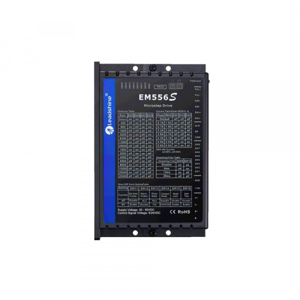 EM556S (Leadshine; 20-50 VDC; 0.5-4.2 A; Pul&Dir, CW&CCW)